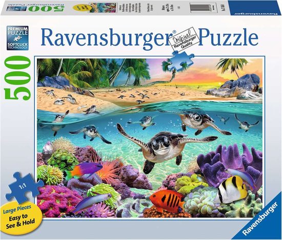 174560 Puzzle 500 pcs - Bébé tortues de mer