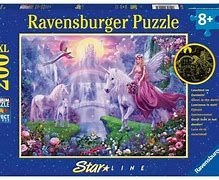 Puzzle XXL 200 pces - la nuit magique des licornes