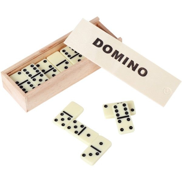 domino double 6 banc 7mm boite bois