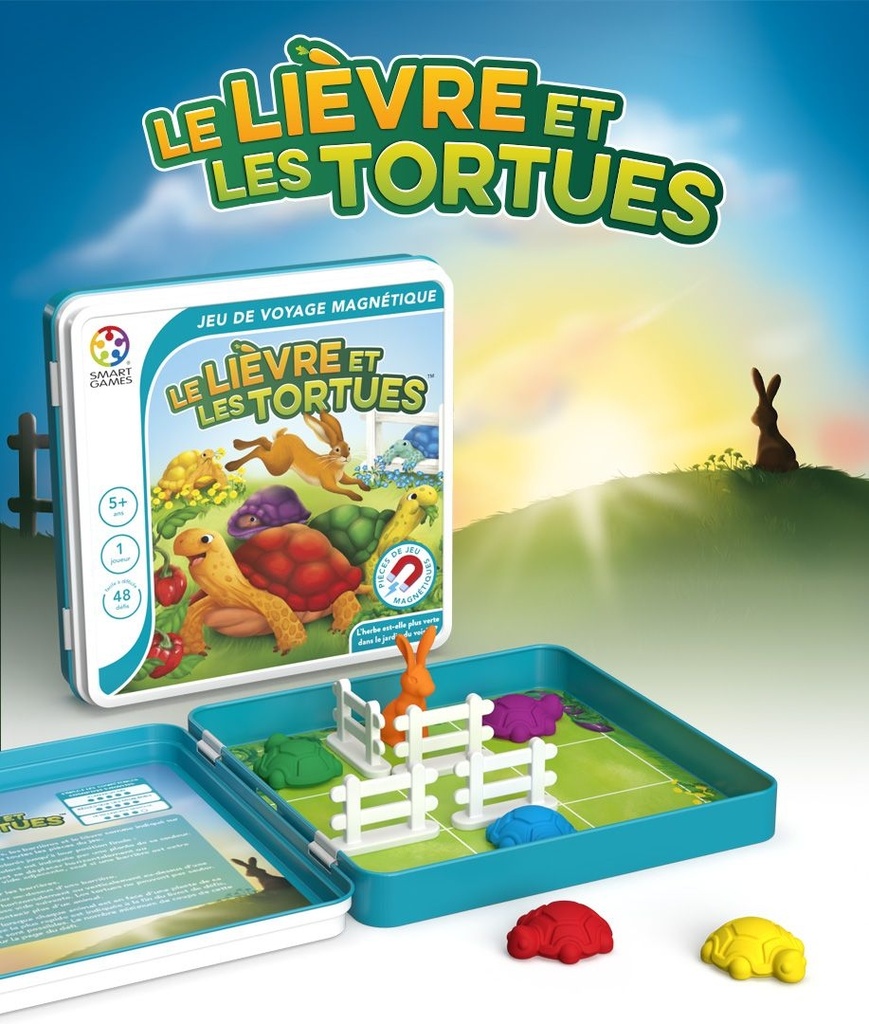 Magnetic - Tin box le lièvre et les tortues