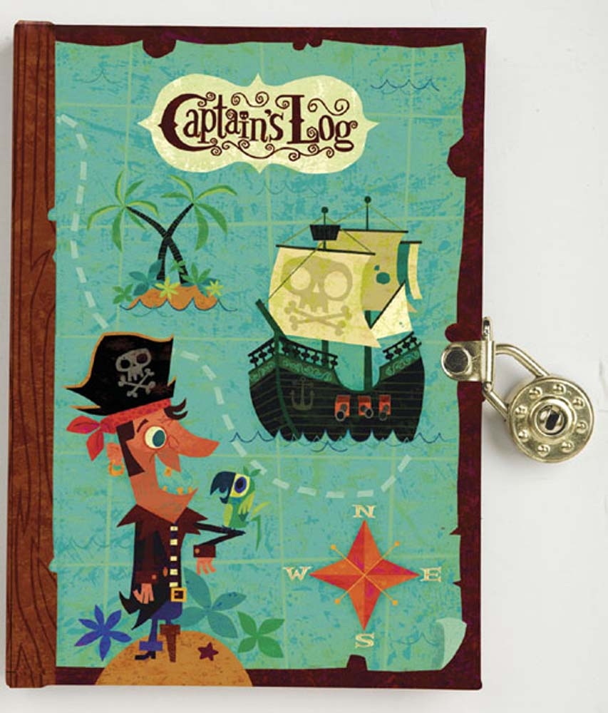 carnet secret - pirate avec cadenas