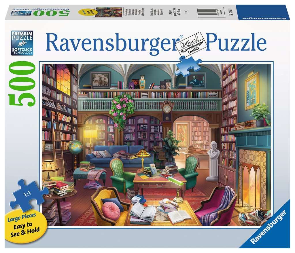 Puzzle 500 pièces grandes pièces - Bibliothèque de rêve