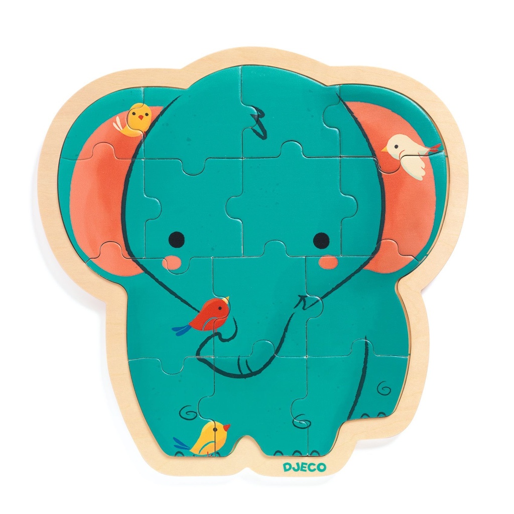 Puzzle - puzzlo éléphant 14 pcs