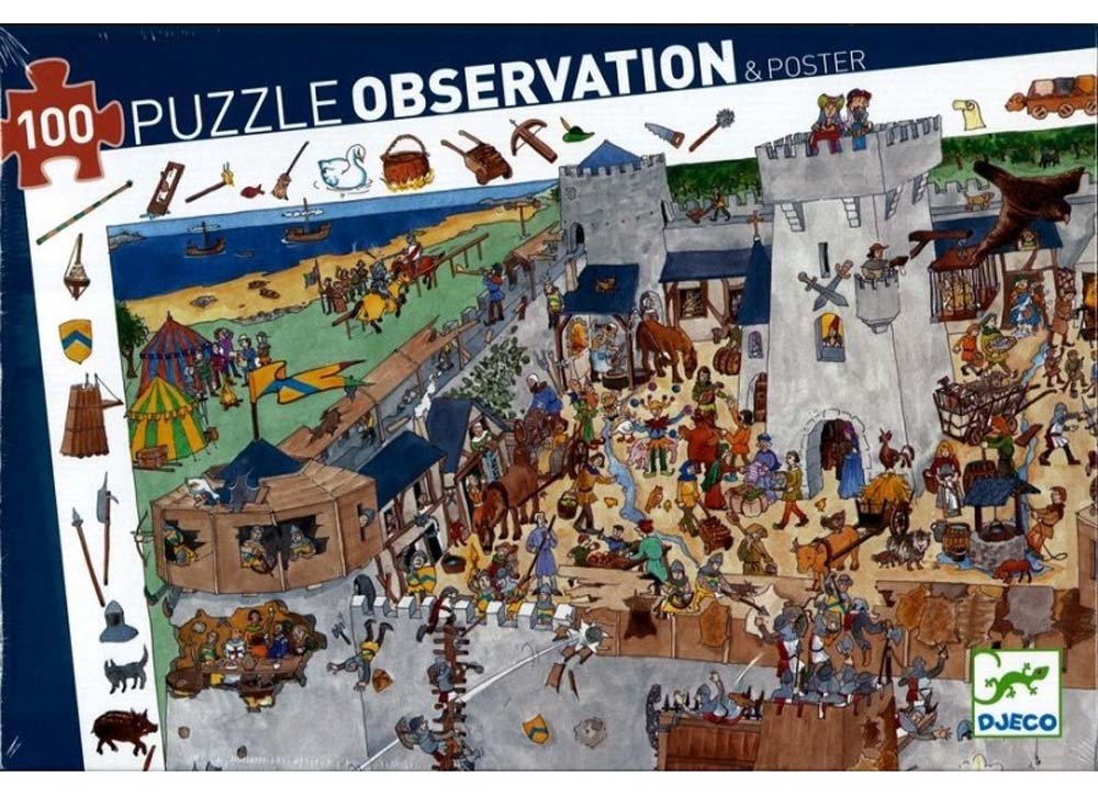 Puzzle observation 100 pces - le chateau fort