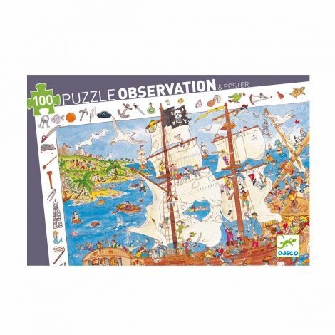 Puzzle observation 100 pcs - les pirates