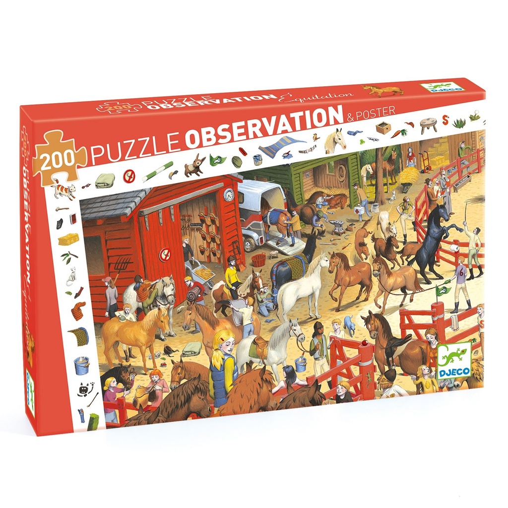 puzzle observation 200 pcs - equitation