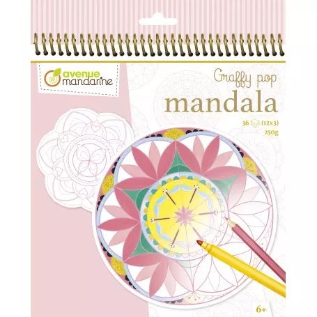 Avenue mandarine - Graffy pop - mandala fille