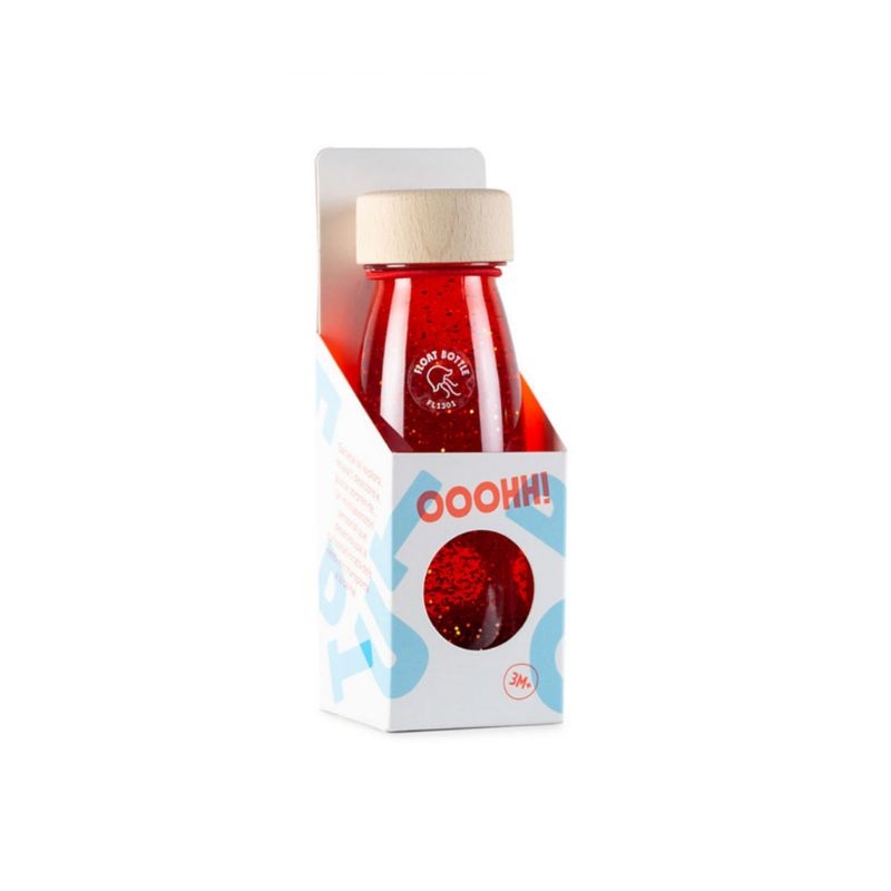 Bouteille sensorielle petit boum -float rouge