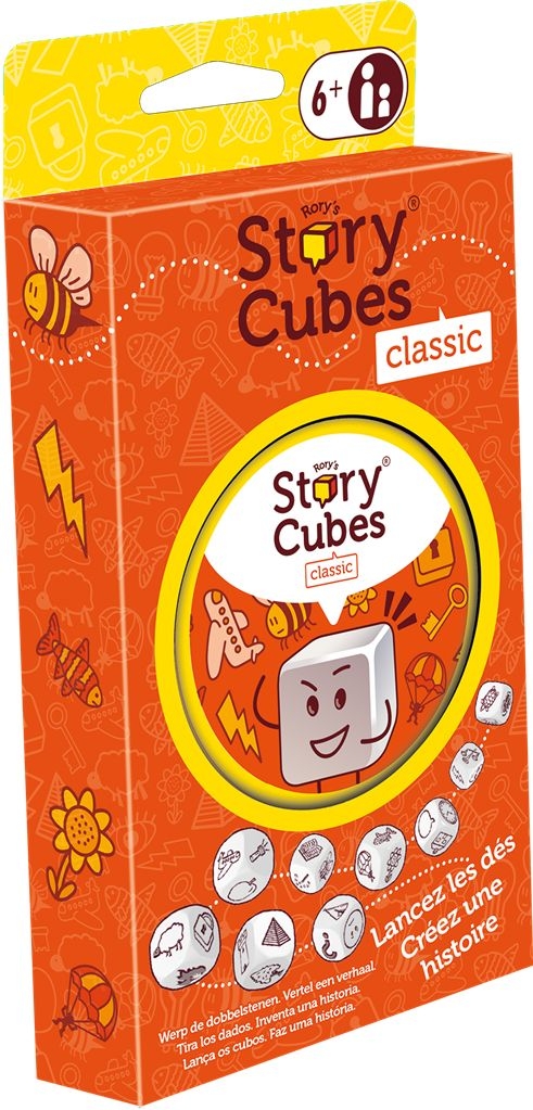 story cubes - classic orange