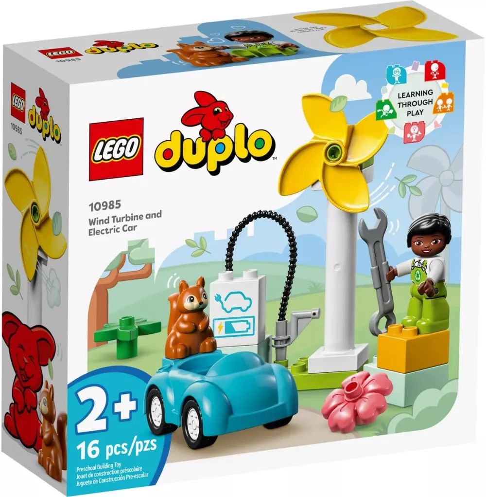 Duplo - L'éolienne et la voiture électrique