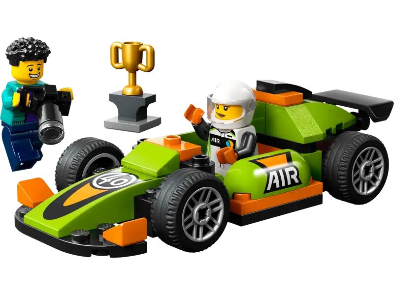 Lego city - voiture de course verte