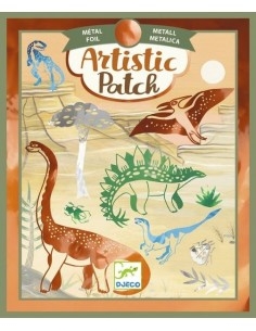 artistic patch metal dinosaurus