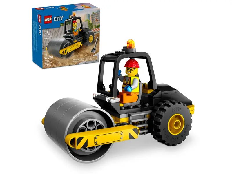 Lego city - le rouleau compresseur de chantier