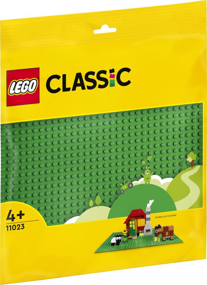 la plaque de construction verte - lego classic