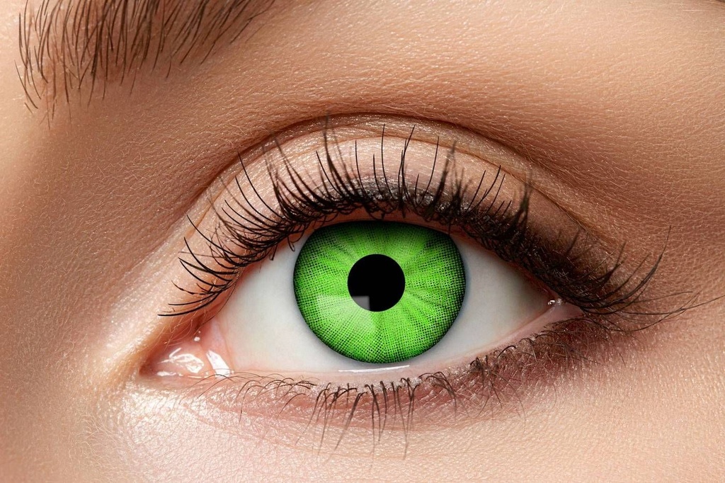 Lentilles 3 mois - electro green