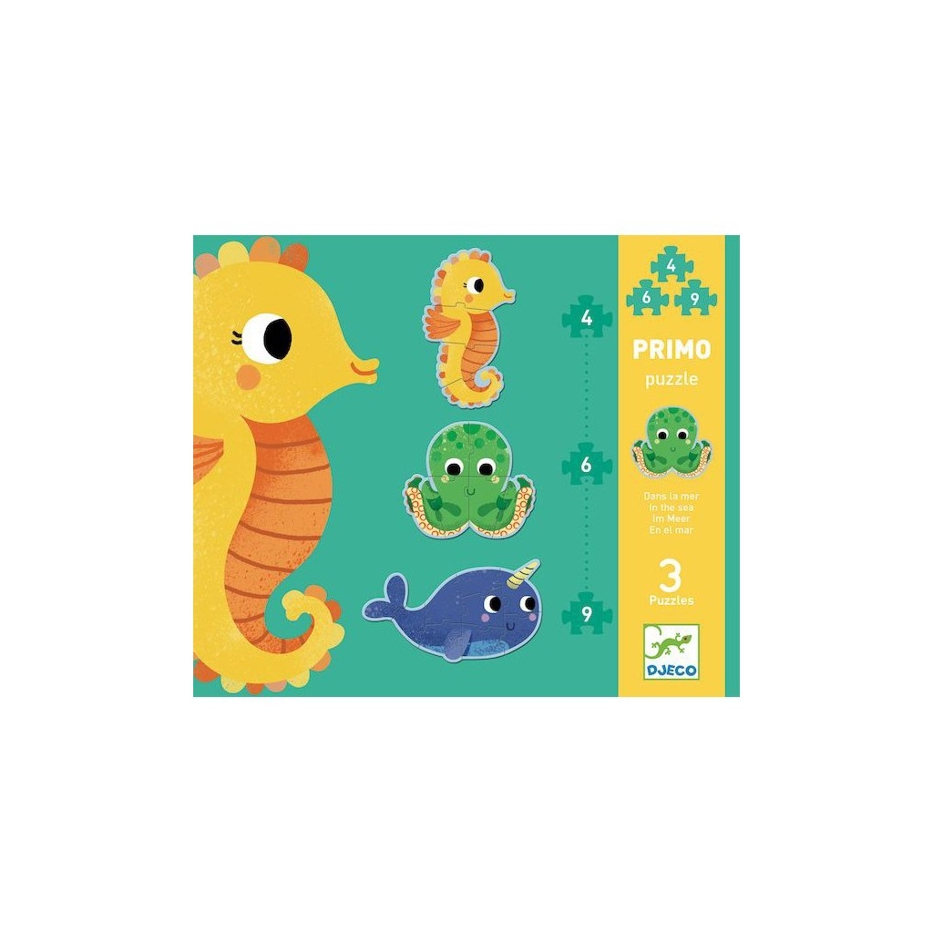 puzzle primo 4-6-9 pcs - dans la mer