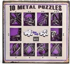 10 puzzles metal violet