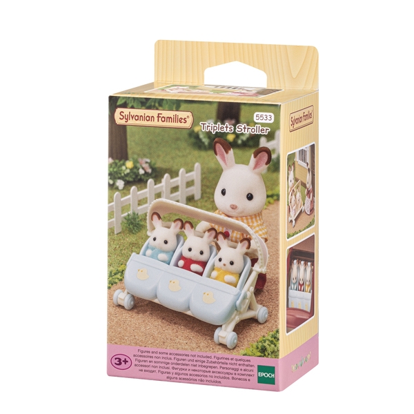 Sylvanian - la poussette des triples