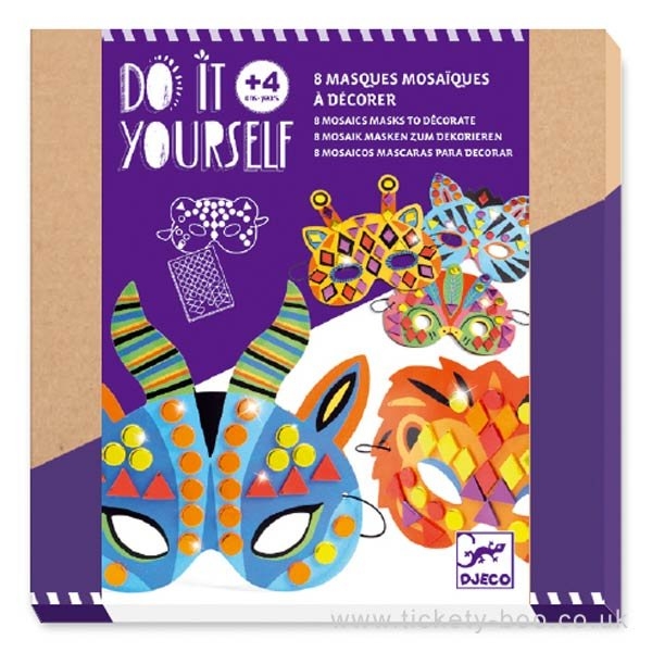 diy - 8 masques mosaiques a decorer