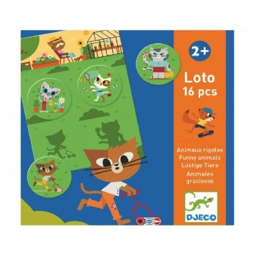 jeu educatif - loto animaux rigolos