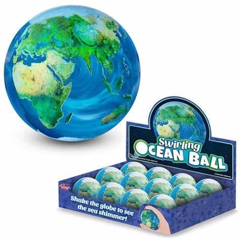 Balle rebondissante globe terrestre