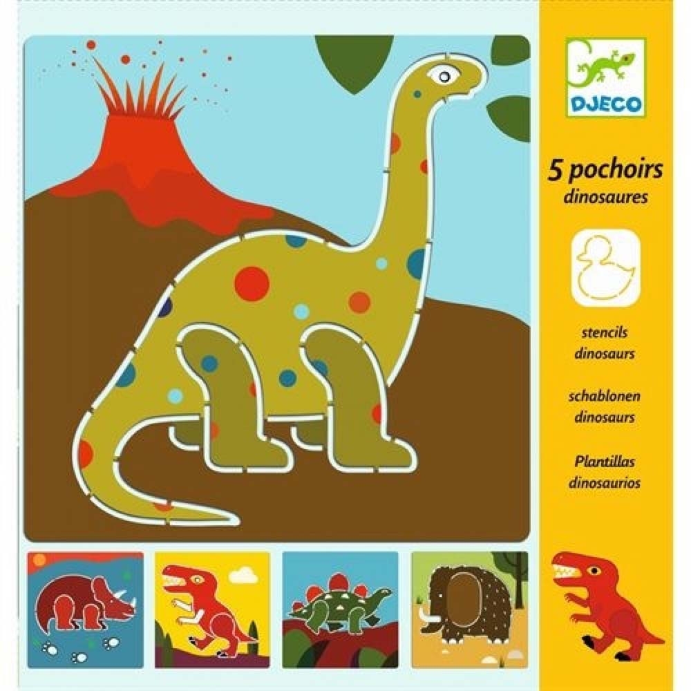 bricolage - Pochoir dinosaure