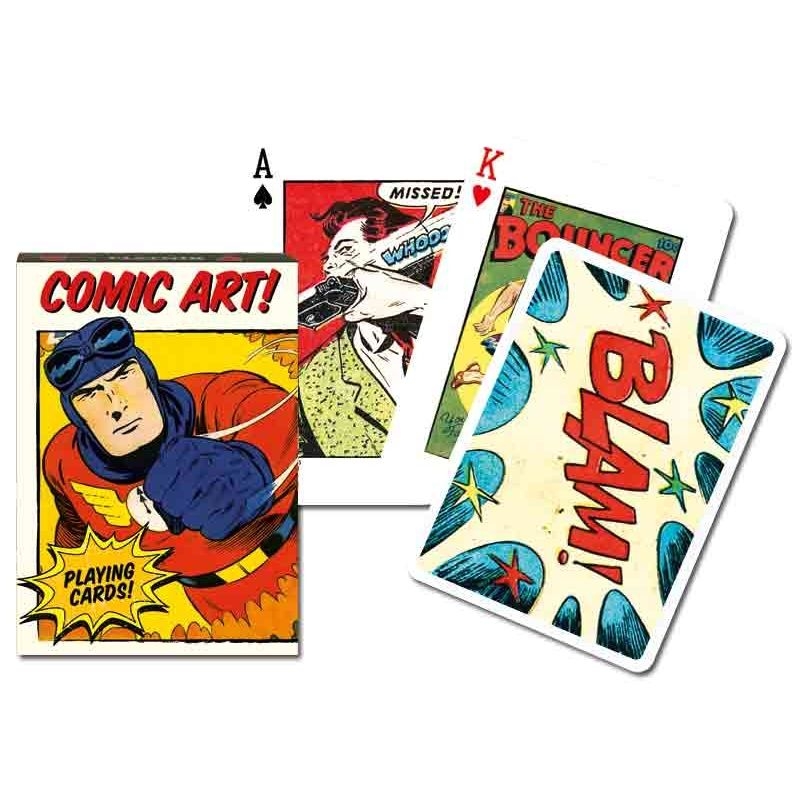 jeu de cartes classique vintage comic