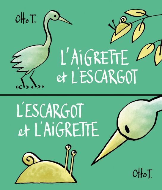 L'aigrette et l'escargot