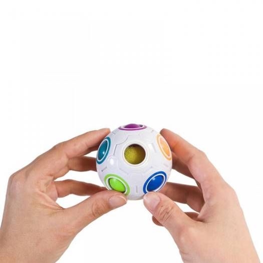 Jeu anti stress magic ball 6.5 cm rainbow ball