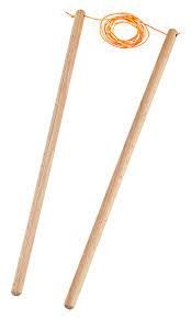 baguettes diabolo hetre 37 cm - la paire