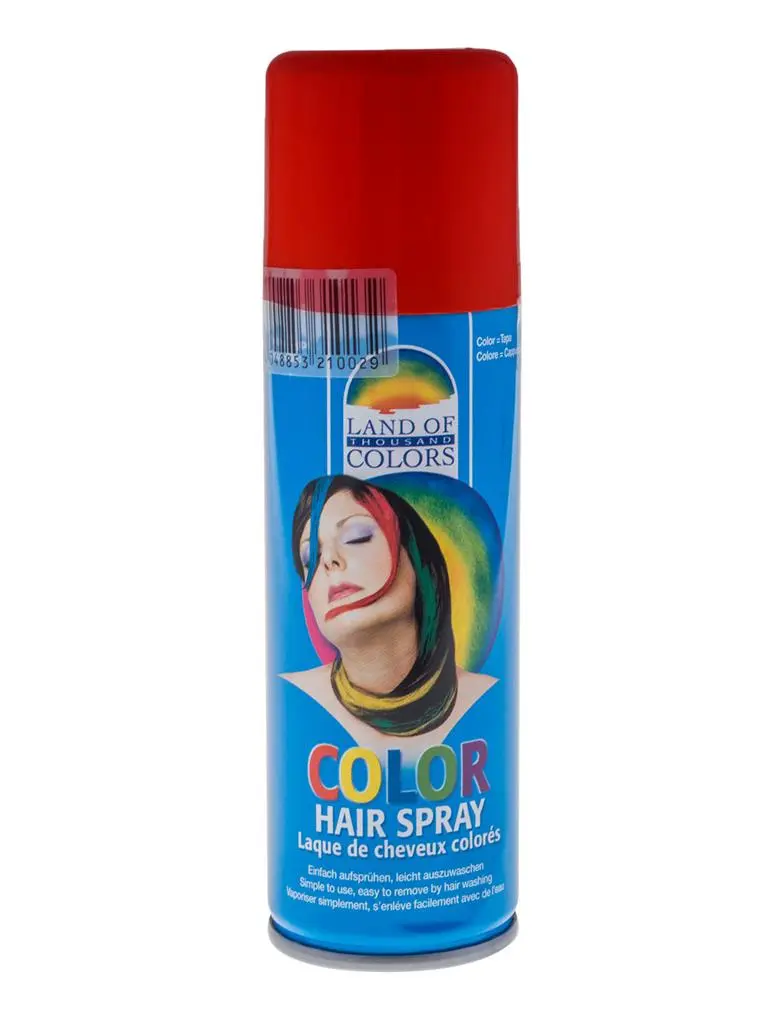 spray cheveux rouge