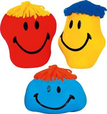 FIGURINE PETRISSABLE BALLON SMILEY 8CM