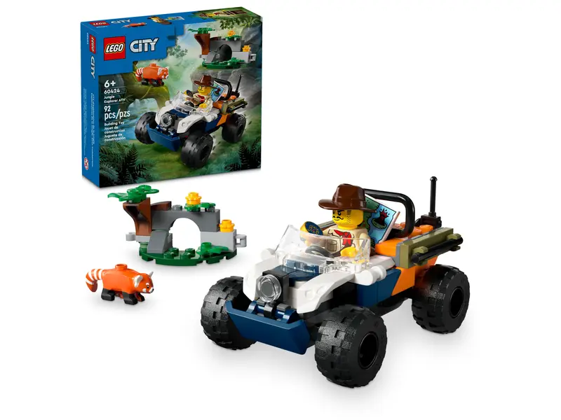 Lego city - Le tout-terrain de l’explorateur de la jungle et le panda roux