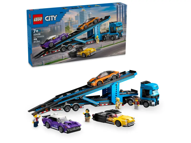 Lego city - Le camion de transport de voitures de sport