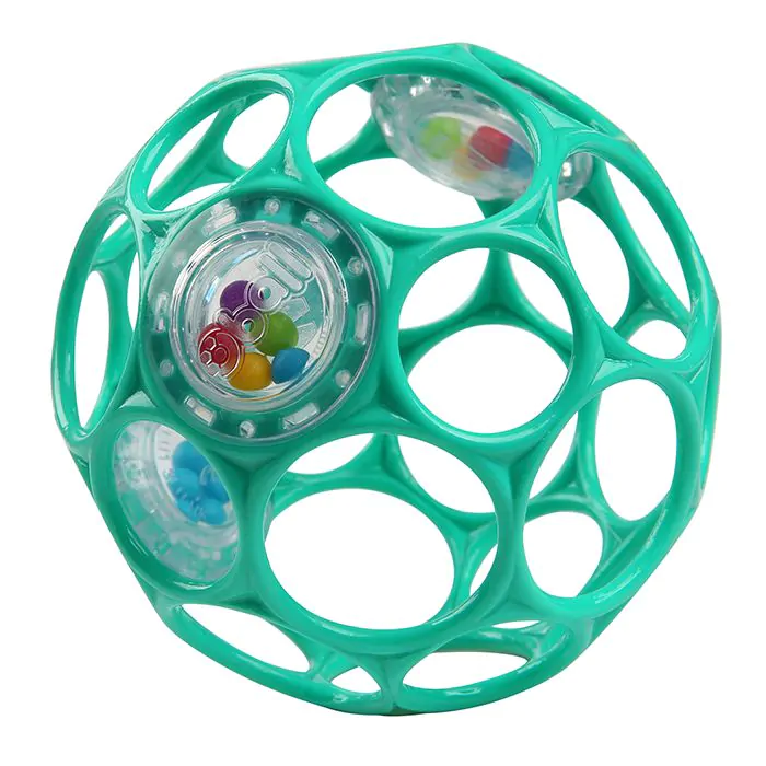 oball rattle 10cm turquoise