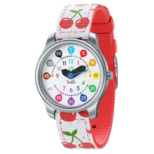 Montre nombre - cerise