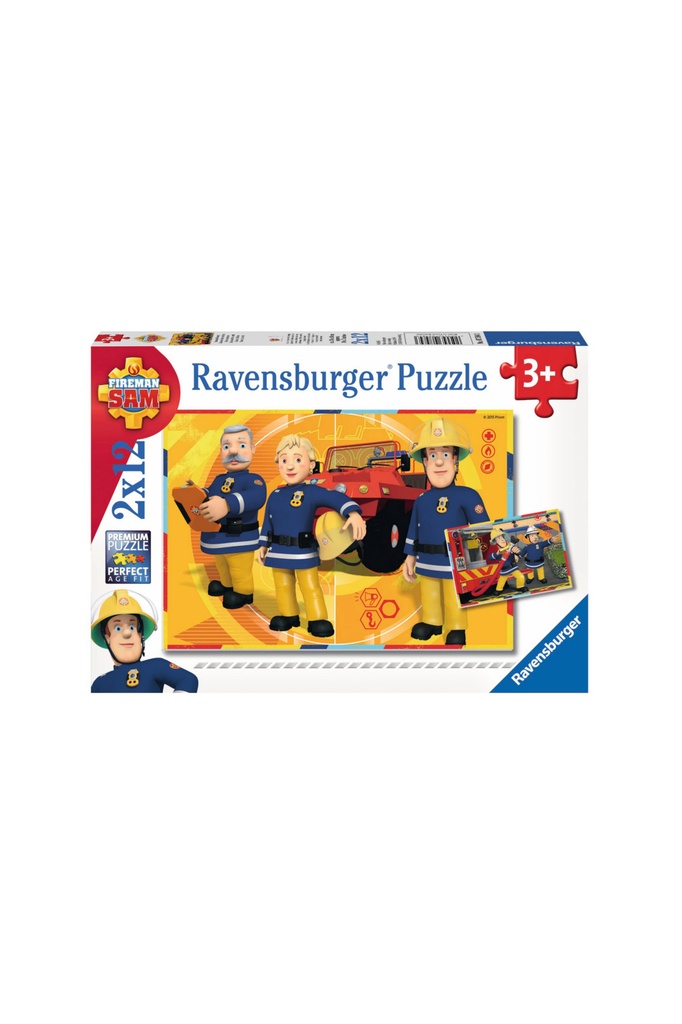 Ravensburger Sam le Pompier Puzzle 2x12 pièces Parts