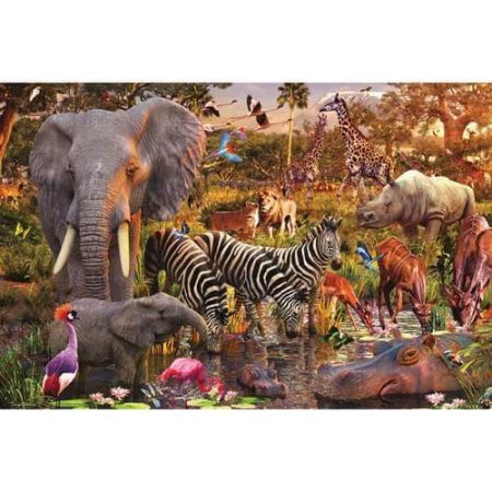 Puzzle 3000 pièces - Animaux d'Afrique