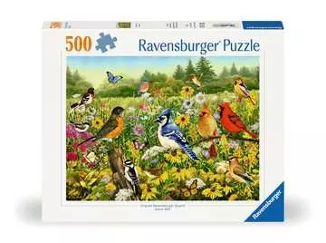 Puzzle 500 pièces - Oiseaux dans la prairie