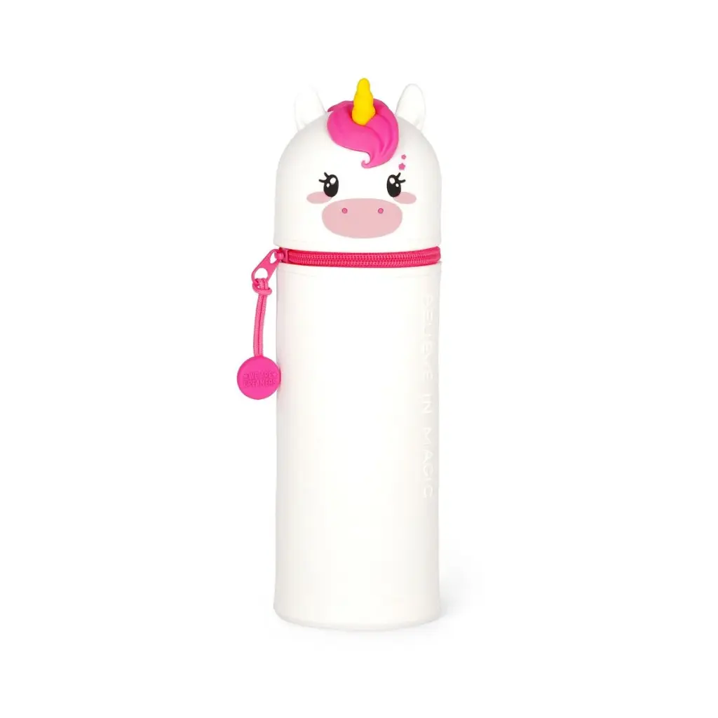 Trousse en silicone 2 en 1 licorne Kawaii