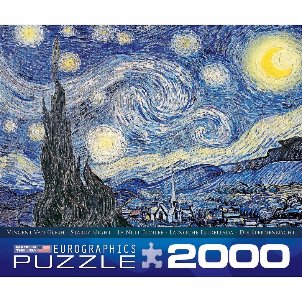 Puzzle 2000 pièces - Van Gogh - la nuit étoilée