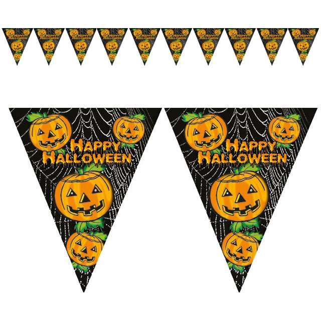 Guirlande drapeaux 5 m 10 fanions halloween