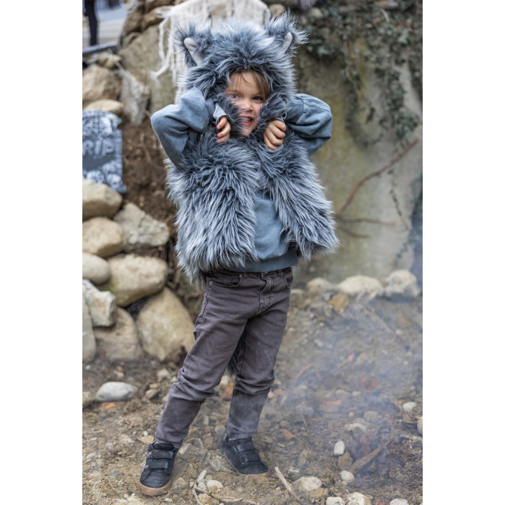 Veste de Loup-garou avec gants 3/4 ans