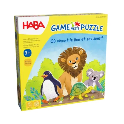 Game meets puzzle - Où vivent le lion et ses amis ?