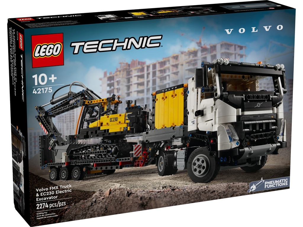 Lego Technic - Camion Volvo FMX Et Pelleteuse électrique EC230