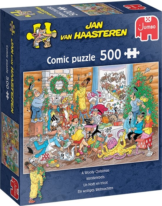 Puzzle JVH 500 pièces - Un Noël en tricot (Jumbo)