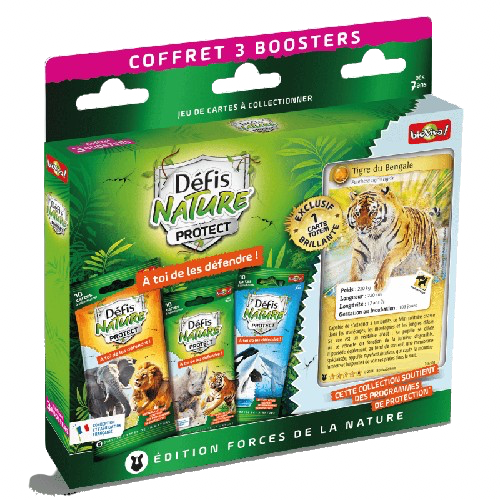 Bioviva - Défis Nature Protect - Coffret tigre (3 boosters + 1 totem)