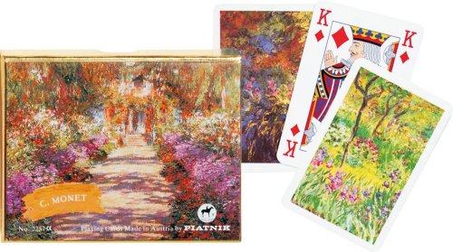 coffret - 2 jeux de 55 cartes - Monet Giverny