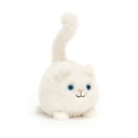 Peluche chaton Caboodle crème 10 cm 