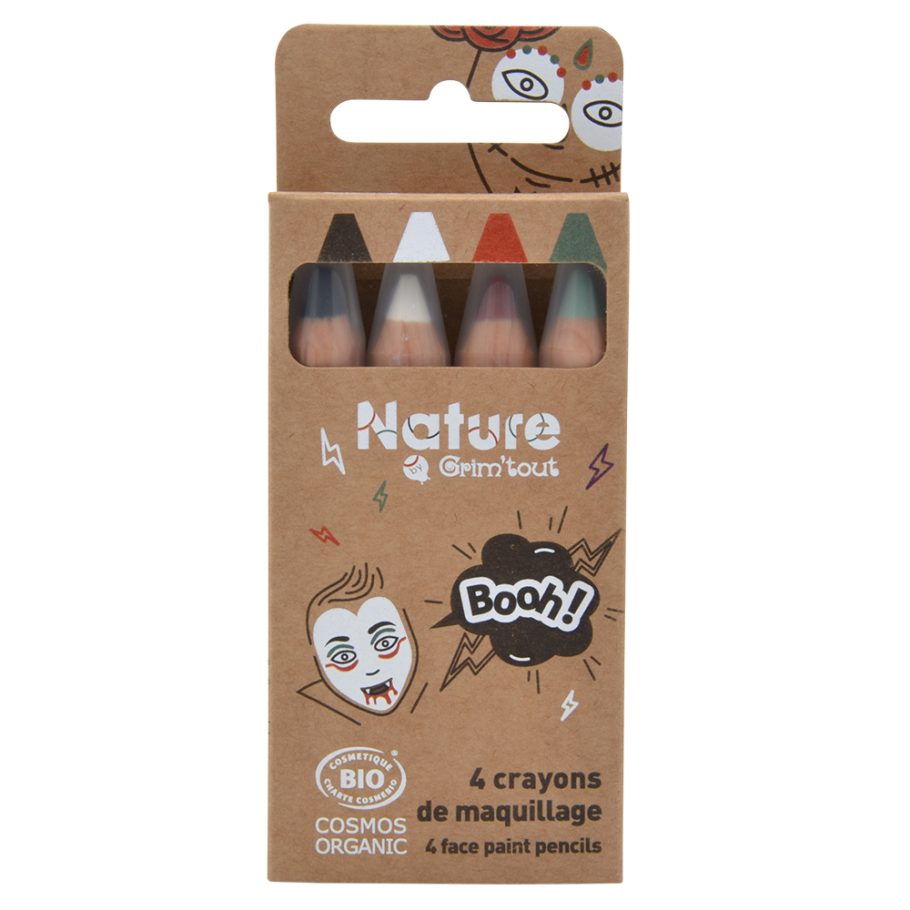 Booh ! - 4 crayons de maquillage - Cosmo organic 